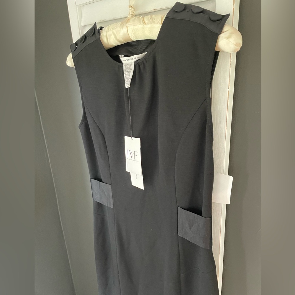DIANE VON FURSTENBERG the Jacinta Sheath dress wool designer limited edition - Picture 2 of 11